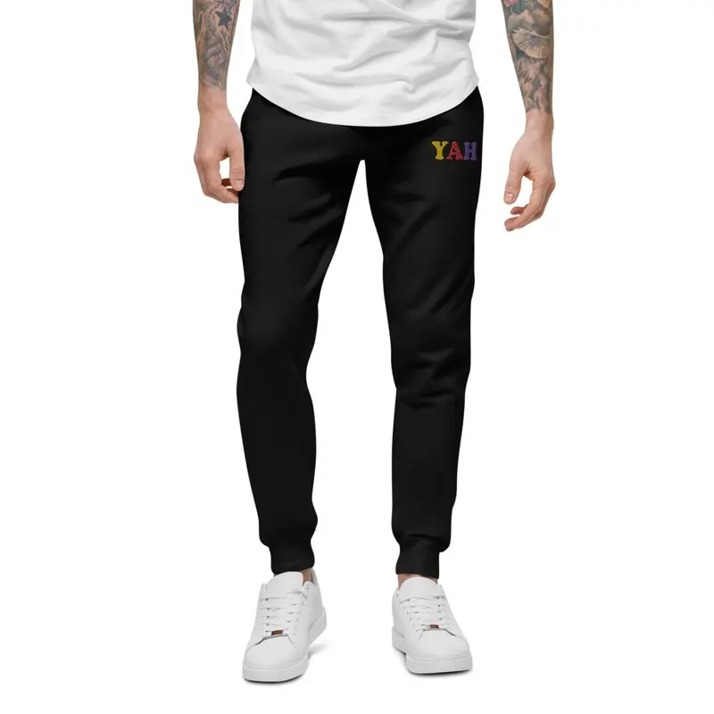 YAH Color Embroidery Logo Jogger